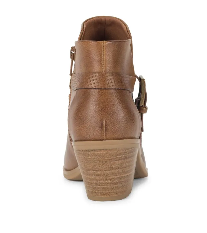 Women Santos Block Heel Bootie Auburn Baretraps Booties