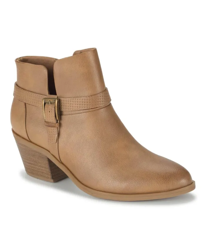 Women Santos Block Heel Bootie Salted Caramel Baretraps Booties