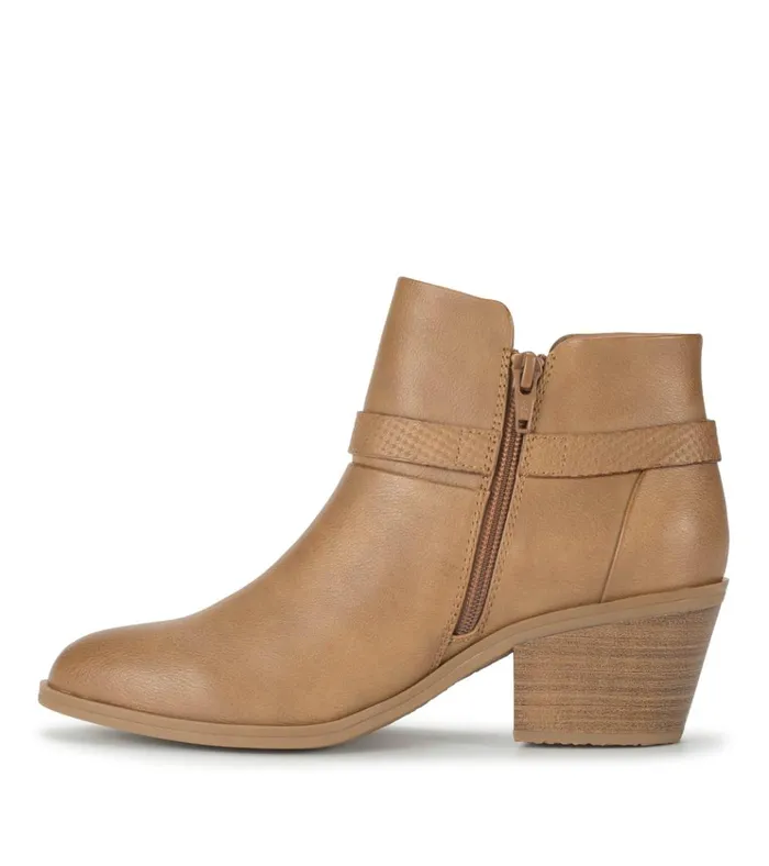 Women Santos Block Heel Bootie Salted Caramel Baretraps Booties