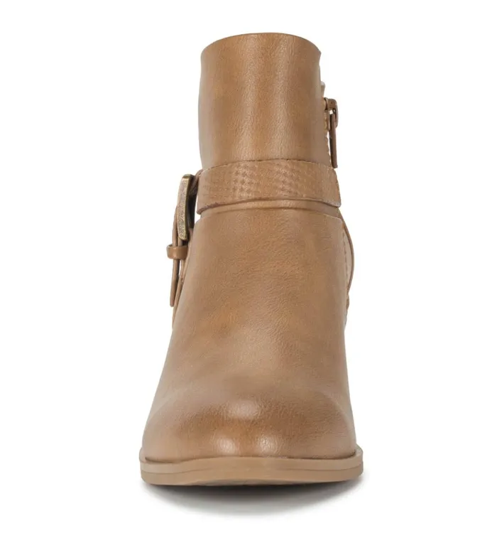 Women Santos Block Heel Bootie Salted Caramel Baretraps Booties