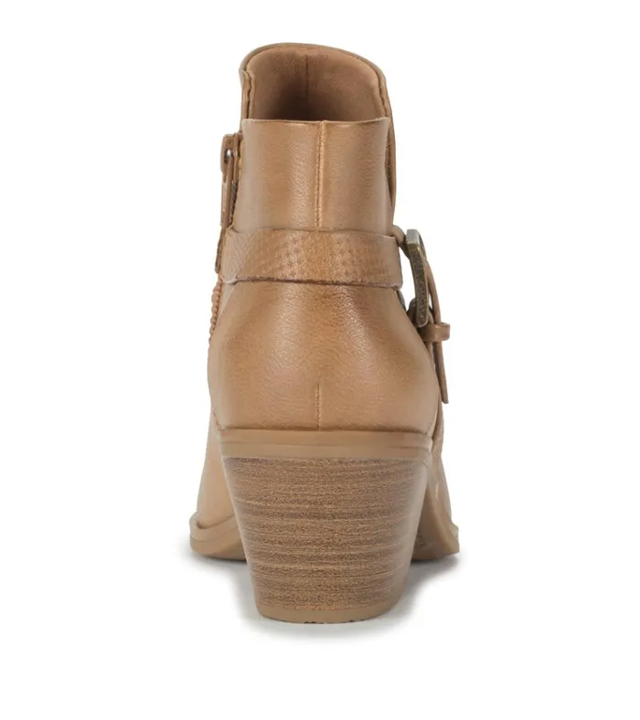 Women Santos Block Heel Bootie Salted Caramel Baretraps Booties