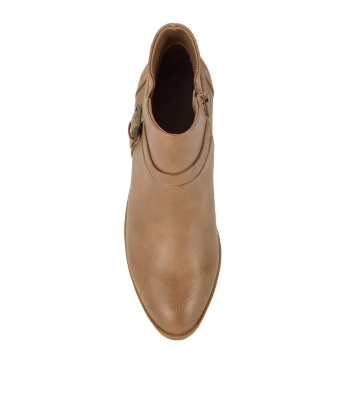 Women Santos Block Heel Bootie Salted Caramel Baretraps Booties