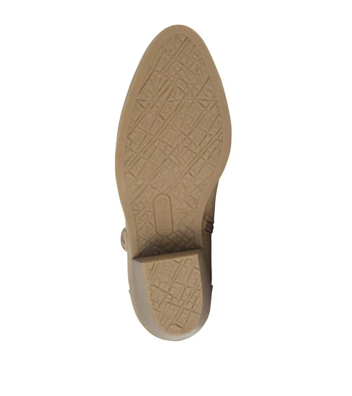 Women Santos Block Heel Bootie Salted Caramel Baretraps Booties