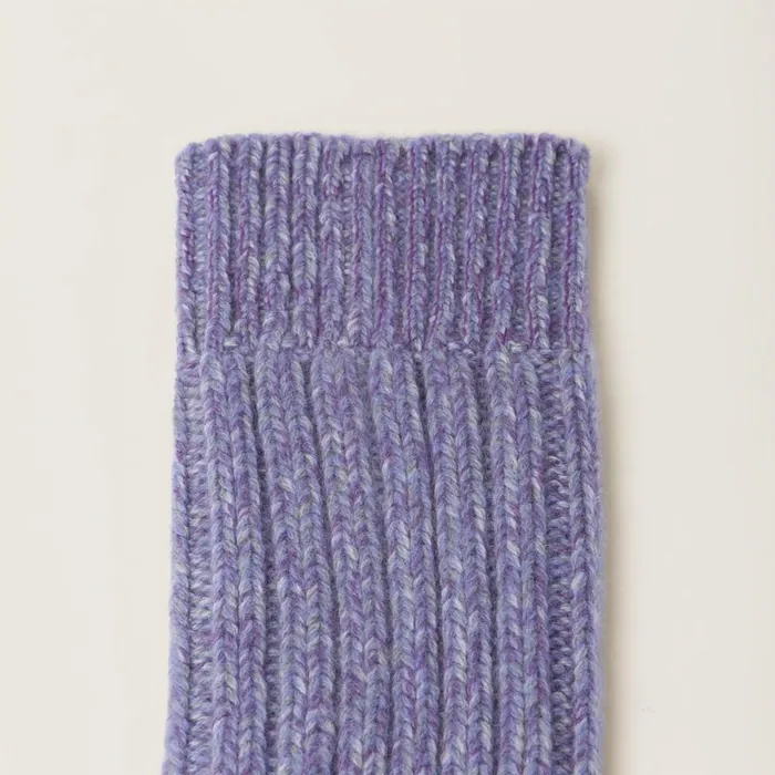Women Scarves And Socks Miu Miu Wool And Cashmere Socks Wisteria Women Scarves And Socks Miu Miu Wool And Cashmere Socks Wisteria