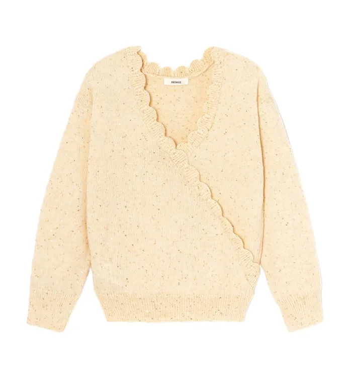 Women Sequinned Jumper 8211 Ecru Promod Jumpers And Cardigans Women Sequinned Jumper 8211 Ecru Promod Jumpers And Cardigans