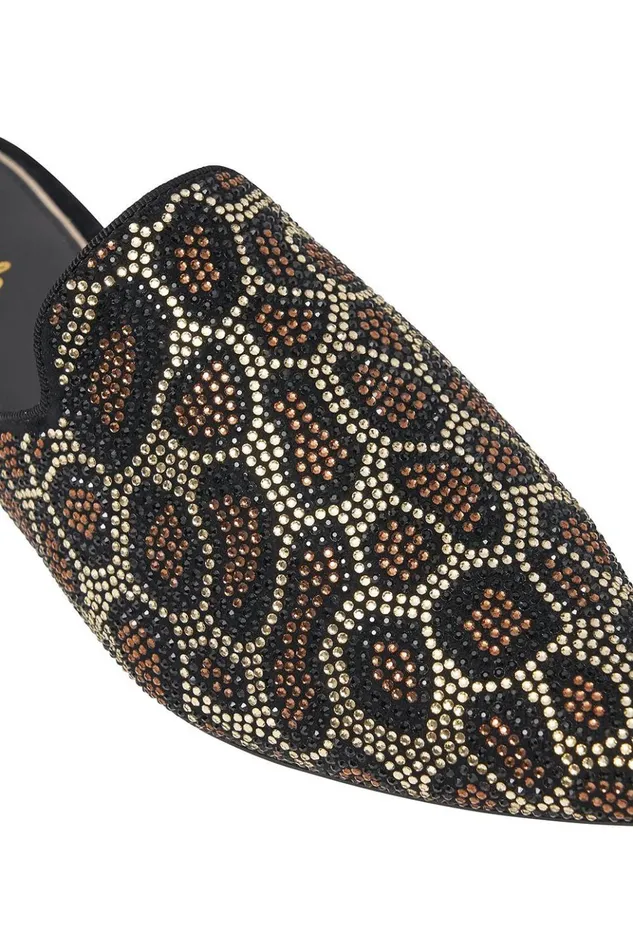Women Shoes Camilla Crystal Animal Slipper Lady Lodge
