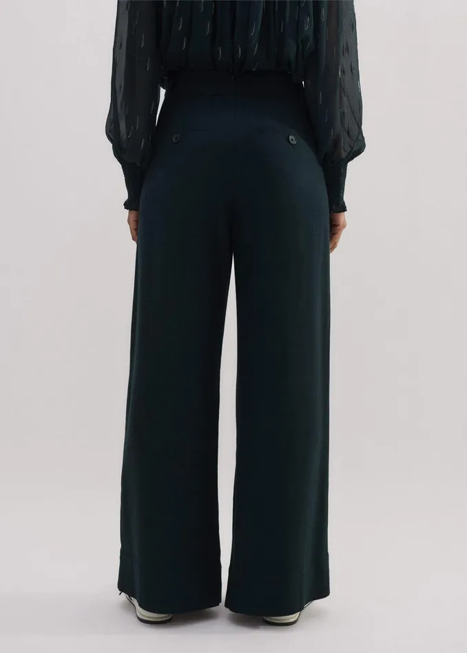 Women ShortLength Relaxed Man Pant Gable Green MEEM