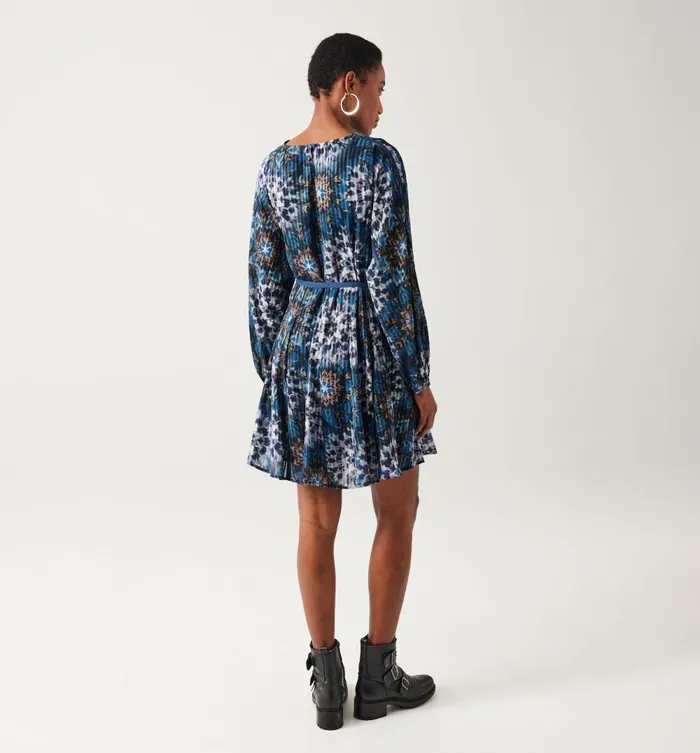 Women Short Patterned Dress 8211 Multicolour Print Promod Dresses