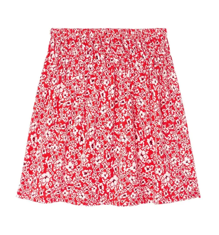 Women Short Patterned Skirt 8211 Red Print Promod Skirts Women Short Patterned Skirt 8211 Red Print Promod Skirts