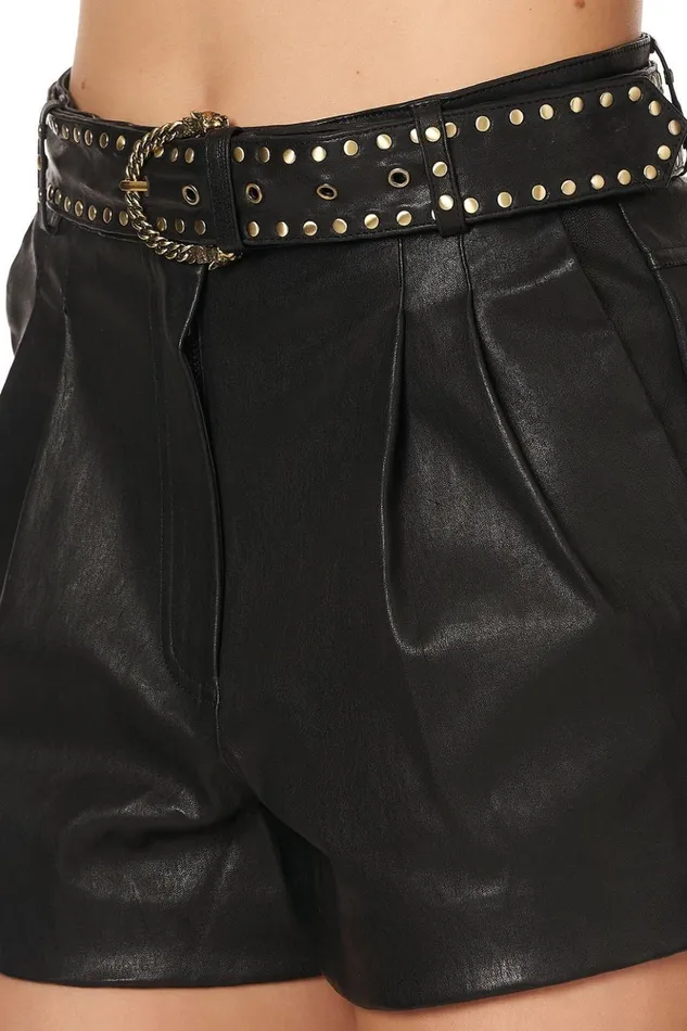 Women Shorts Camilla Belted High Waist Shorts 8211 Flow Studio 54
