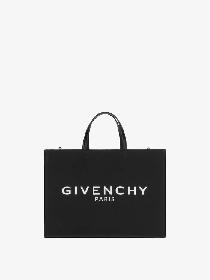 Women Shoulder Bags Givenchy Medium GTote Shopping Bag In Canvas Black