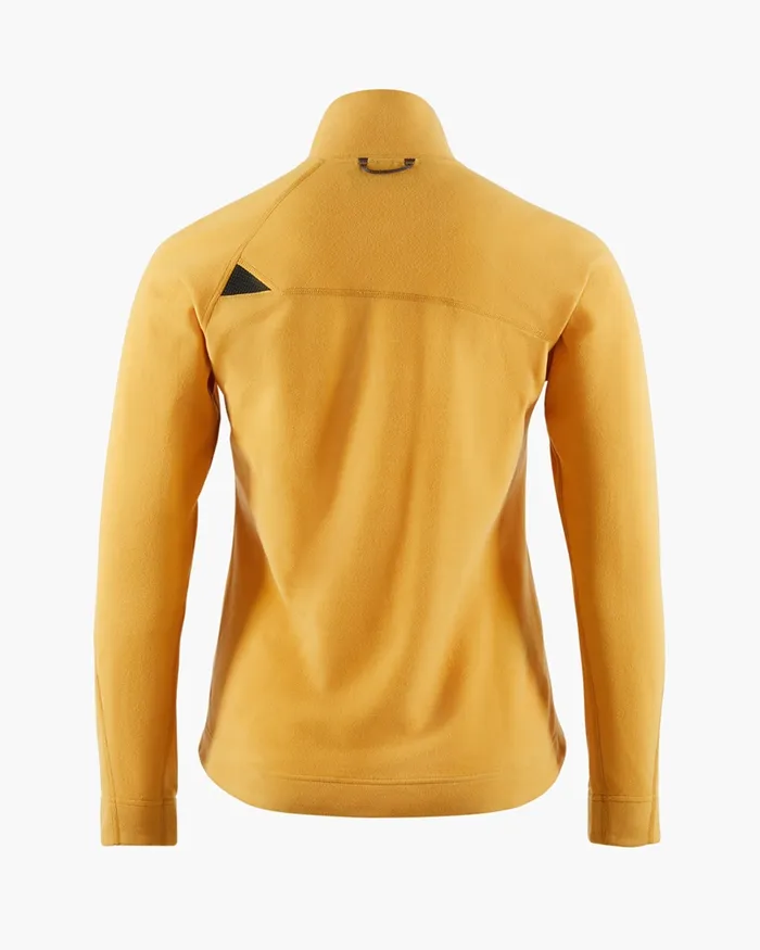 Women Sigyn Half Zip Sweater Amber Gold Klttermusen Fleeces and Sweaters