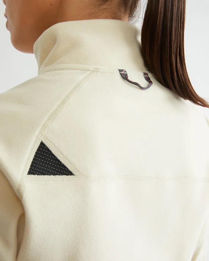 Women Sigyn Half Zip Sweater Amber Gold Klttermusen Fleeces and Sweaters