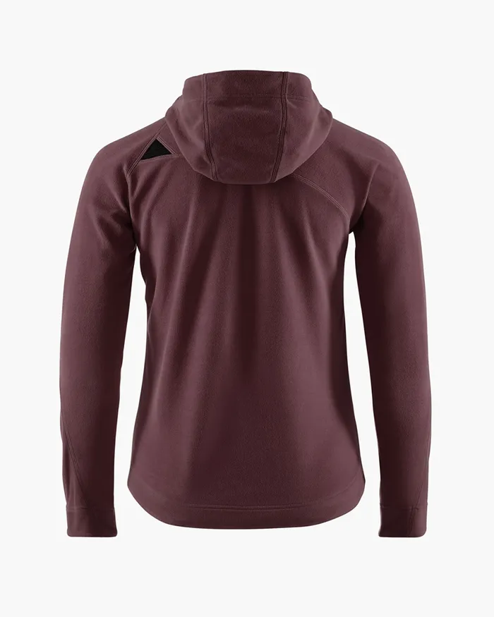 Women Sigyn Hooded Zip Amaranth Red Klttermusen Fleeces and Sweaters