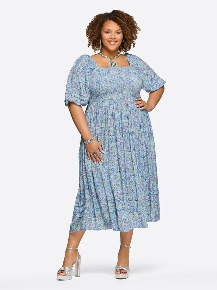 Women Simona Dress In Decorative Blossoms Jessica Simpson Dresses