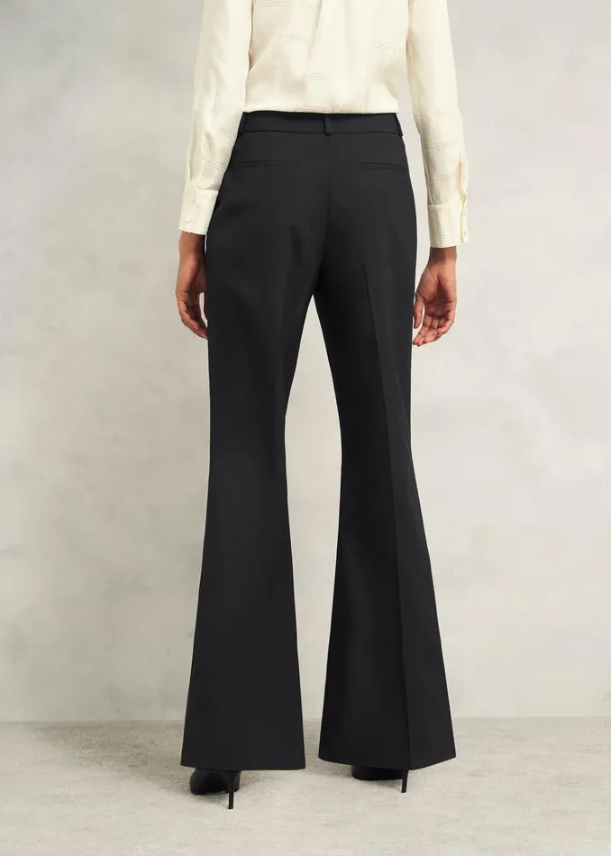 Women Sinclair Trousers With Wool Black Hobbs Trousers