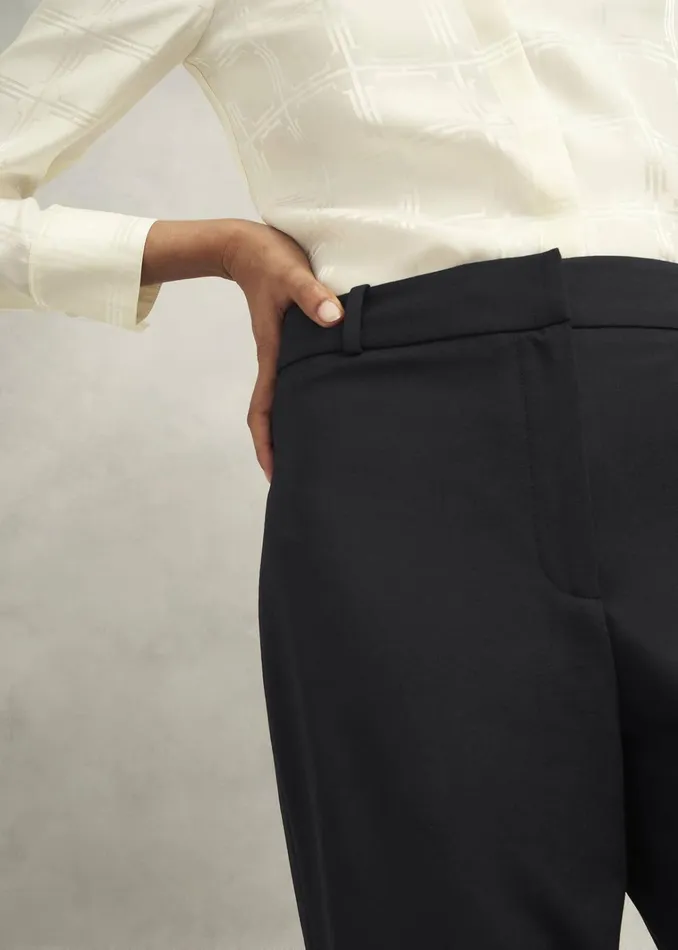 Women Sinclair Trousers With Wool Black Hobbs Trousers