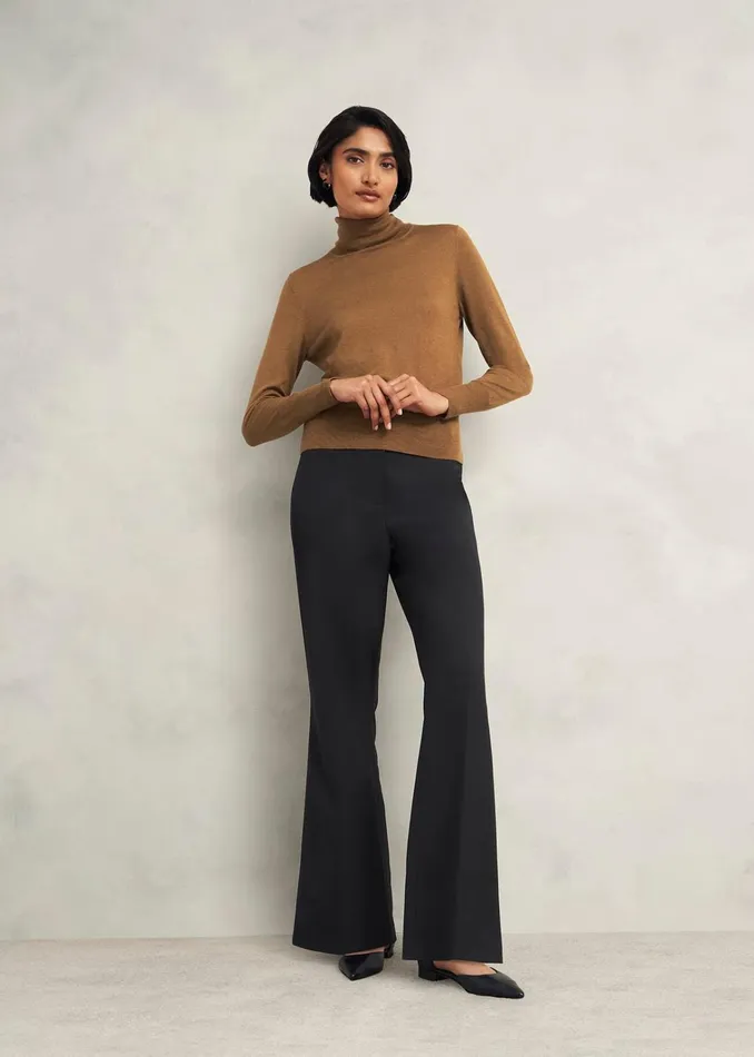 Women Sinclair Trousers With Wool Black Hobbs Trousers