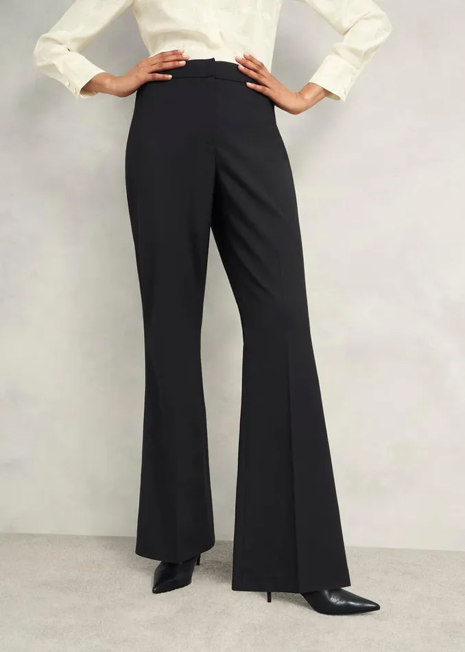 Women Sinclair Trousers With Wool Black Hobbs Trousers