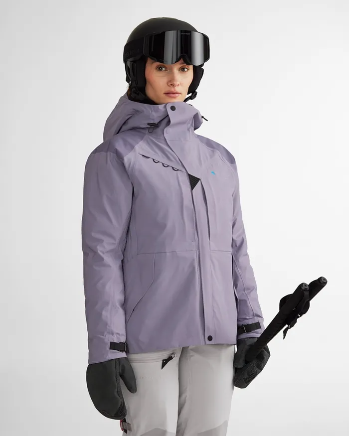 Women Skirner Cutan Jacket Frost Green Klttermusen Waterproof Jackets