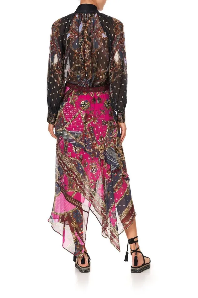 Women Skirts Camilla Asymmetrical Ruffle Skirt Dining Hall Darling