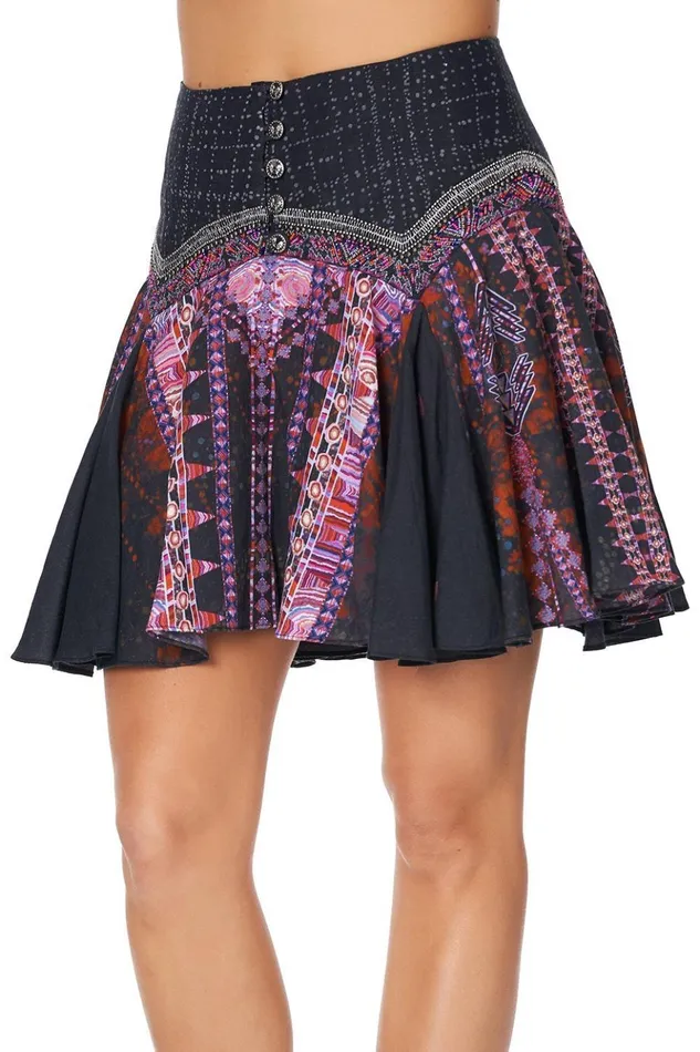 Women Skirts Camilla Mini Skirt With Shaped Yoke Mina Mina
