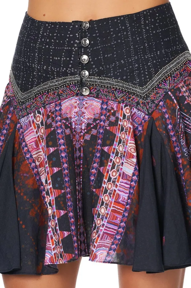 Women Skirts Camilla Mini Skirt With Shaped Yoke Mina Mina