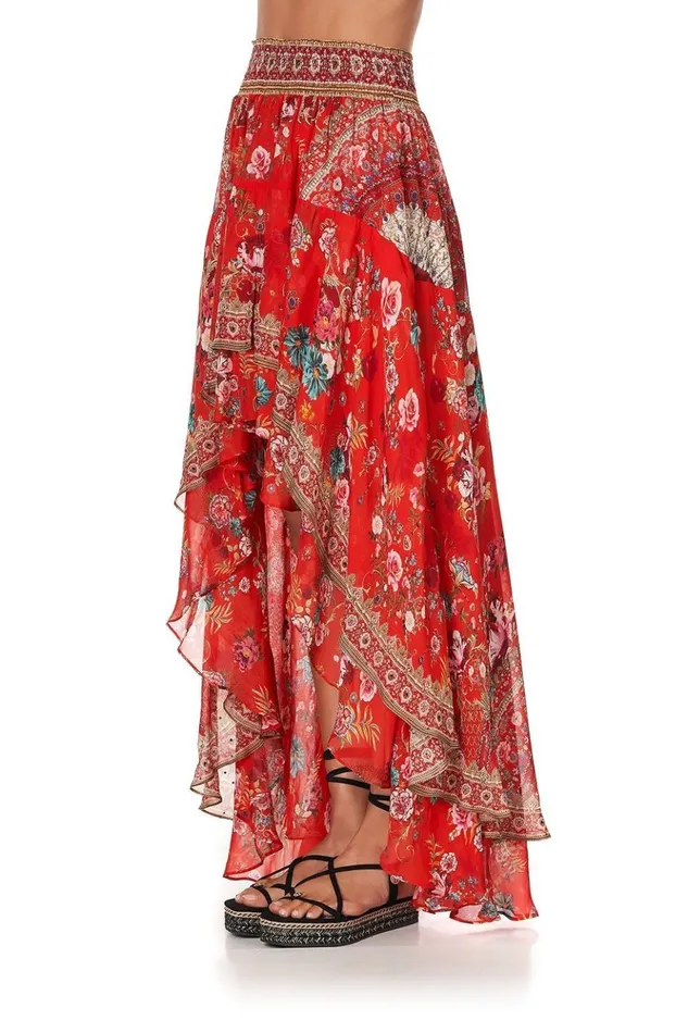 Women Skirts Camilla Skirt With Double Layer Hem Cameos Can Can