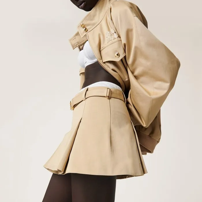 Women Skirts Miu Miu Chino Miniskirt Cord Women Skirts Miu Miu Chino Miniskirt Cord