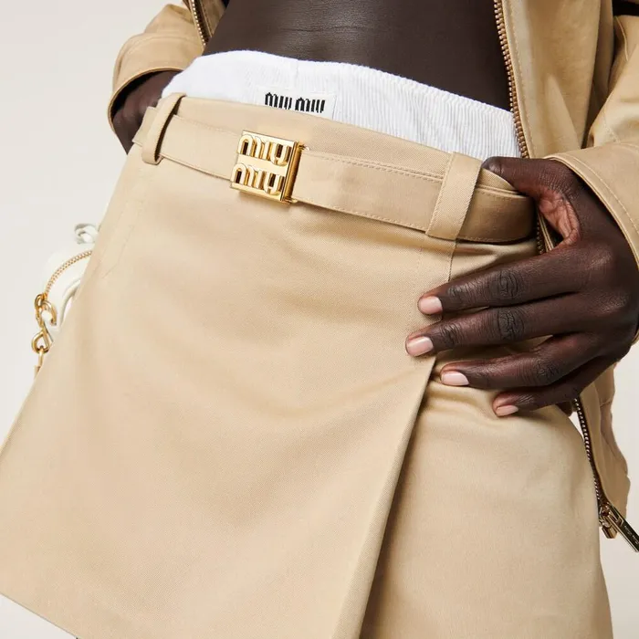 Women Skirts Miu Miu Chino Miniskirt Cord Women Skirts Miu Miu Chino Miniskirt Cord