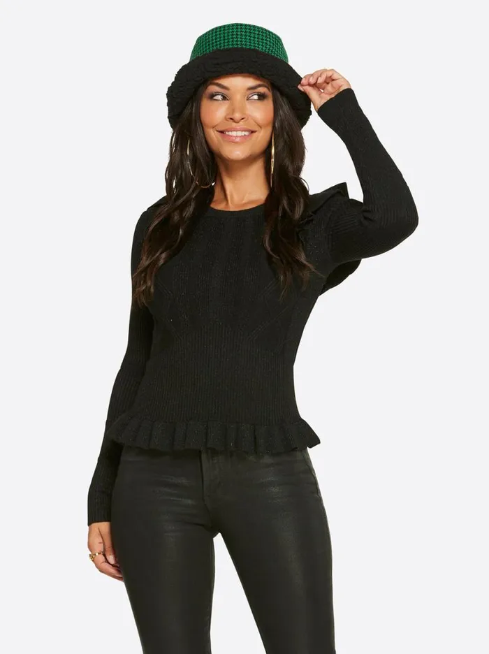 Women Skye Sweater In Black Jessica Simpson Tops and Tees