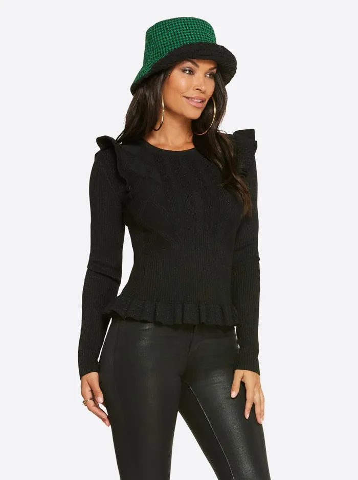 Women Skye Sweater In Black Jessica Simpson Tops and Tees