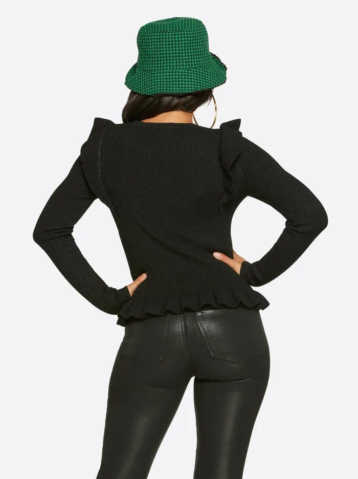 Women Skye Sweater In Black Jessica Simpson Tops and Tees