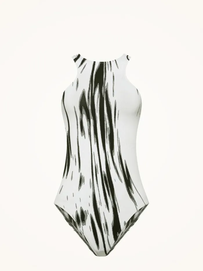 Women Sleeveless Bodies Wolford Paint Brush Body Whiteblack