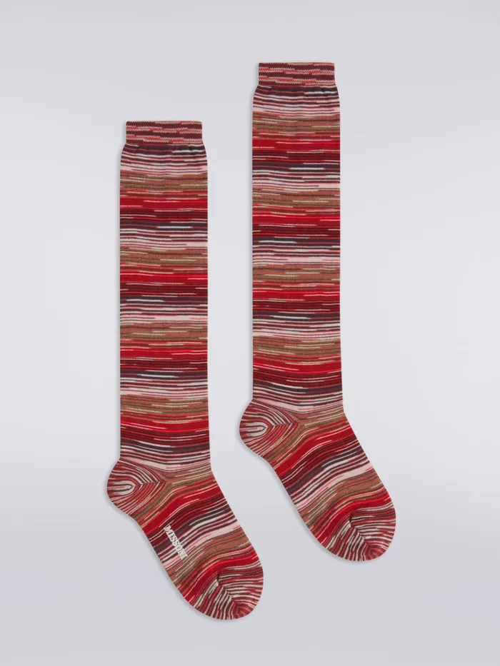 Women Slub Cotton Blend Socks Multicoloured Missoni Socks