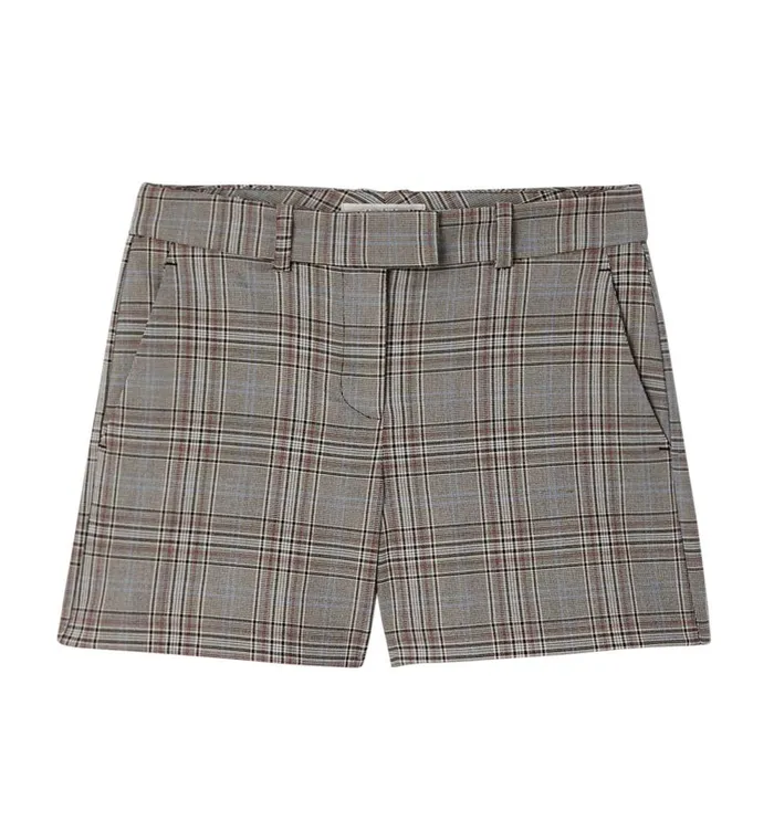 Women Smart Checked Shorts 8211 Grey Checks Promod Shorts Women Smart Checked Shorts 8211 Grey Checks Promod Shorts