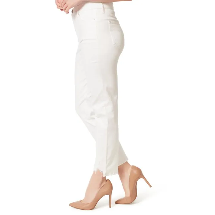 Women Spotlight High Rise Straight Jeans In White Jessica Simpson Denim