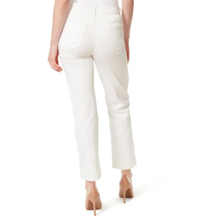Women Spotlight High Rise Straight Jeans In White Jessica Simpson Denim