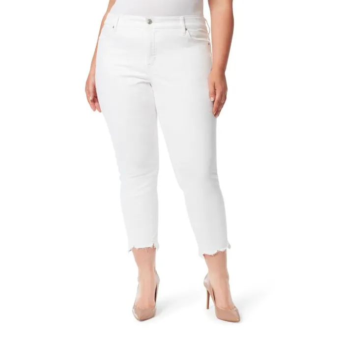 Women Spotlight High Rise Straight Jeans In White Jessica Simpson Denim