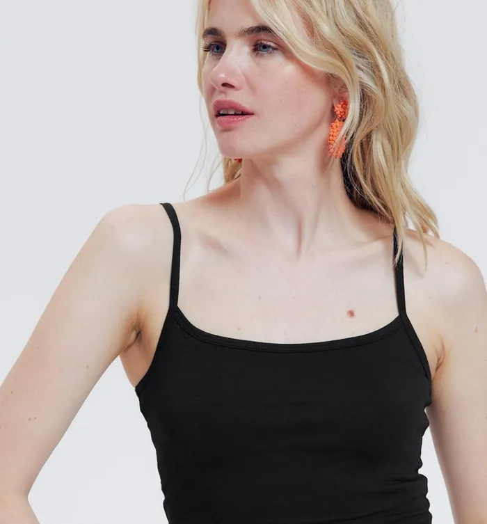 Women Strappy Top 8211 Black Promod Tops Women Strappy Top 8211 Black Promod Tops