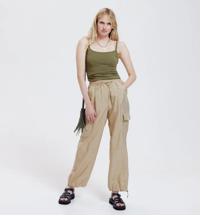 Women Strappy Top 8211 Khaki Promod Tops Women Strappy Top 8211 Khaki Promod Tops