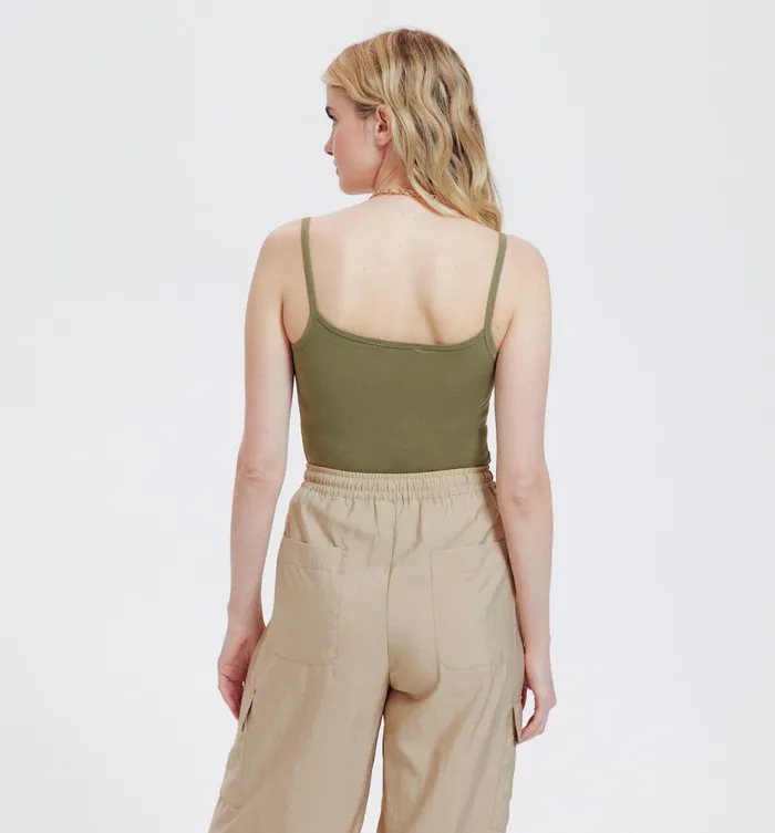 Women Strappy Top 8211 Khaki Promod Tops Women Strappy Top 8211 Khaki Promod Tops