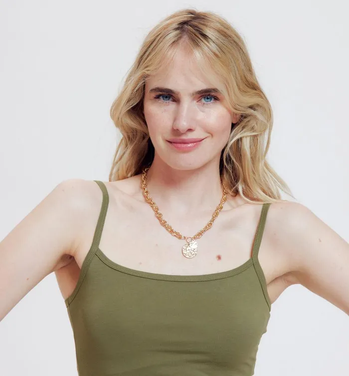 Women Strappy Top 8211 Khaki Promod Tops Women Strappy Top 8211 Khaki Promod Tops