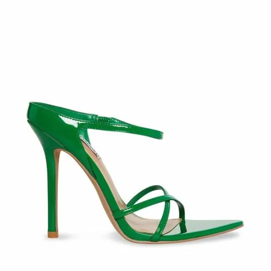 Women STUNNER GREEN PATENT Green Pat Steve Madden Heels