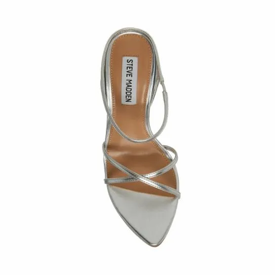 Women STUNNER SILVER Silver Steve Madden Heels Women STUNNER SILVER Silver Steve Madden Heels