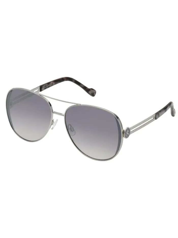 Women Stylish Metal Aviator Sunglasses In Silver and Tortoise Jessica Simpson Sunglasses