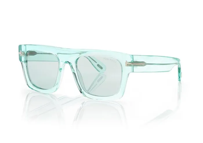 Women SUNGLASSES Tom Ford Fausto Sunglasses Shiny Light Blue Blue Women SUNGLASSES Tom Ford Fausto Sunglasses Shiny Light Blue Blue