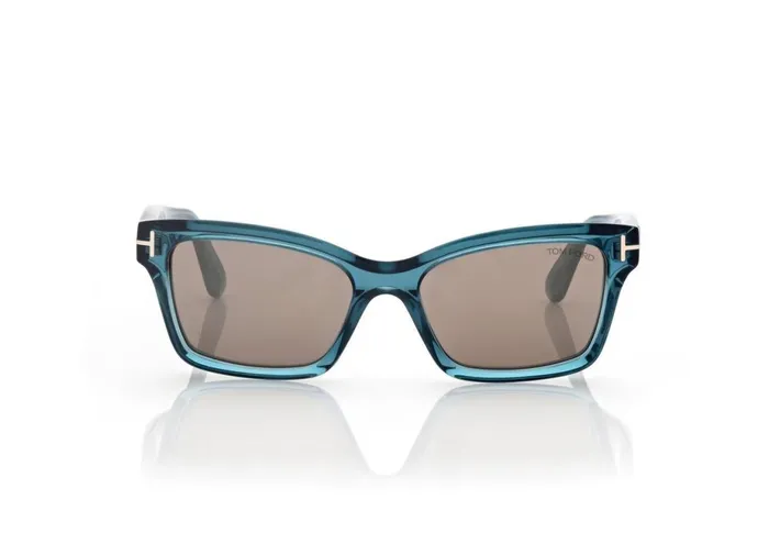 Women SUNGLASSES Tom Ford Mikel Sunglasses Shiny Blue Roviex Mirror