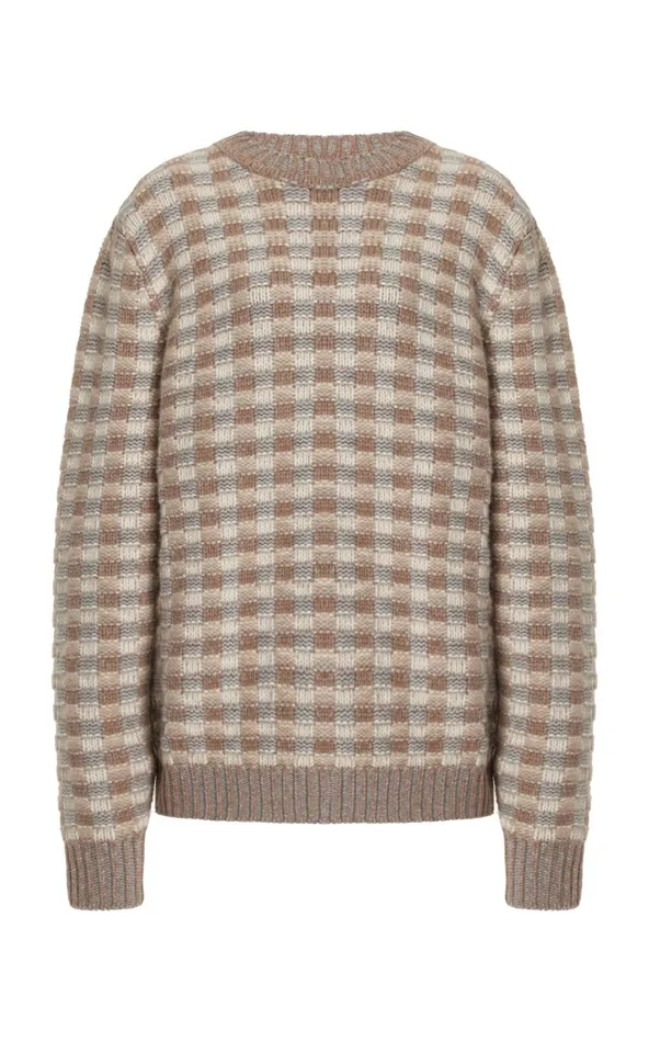 Women Sweaters and Turtlenecks Gabriela Hearst Chez Knit Sweater In Ivory Multi Cashmere Women Sweaters and Turtlenecks Gabriela Hearst Chez Knit Sweater In Ivory Multi Cashmere