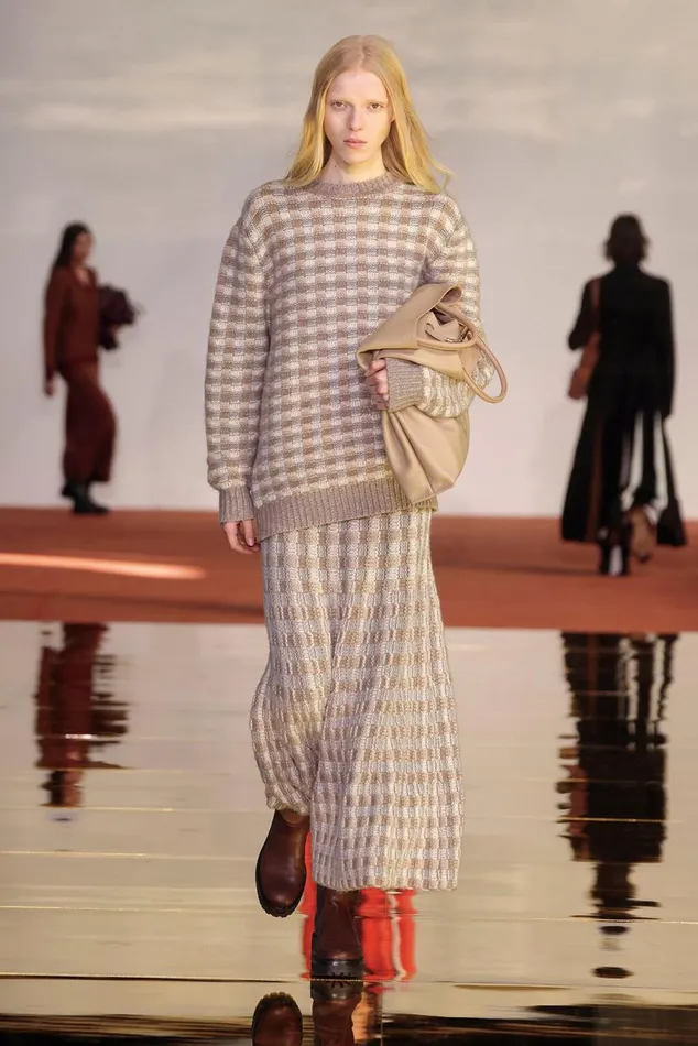 Women Sweaters and Turtlenecks Gabriela Hearst Chez Knit Sweater In Ivory Multi Cashmere